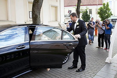 Antanas Guoga su žmona Aiste / Mariaus Žičiaus/Žmonės.lt nuotr.