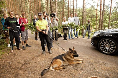 Antano ir Aistės Guogų vestuvių akimirka / Mariaus Žičiaus/Žmonės.lt nuotr.