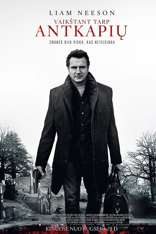 Filmo „Vaikštant tarp antkapių“ plakatas