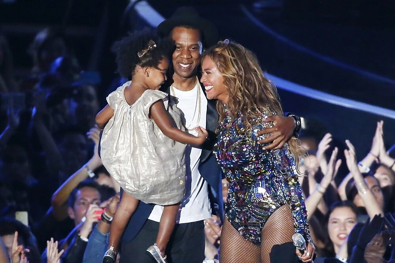 Beyonce su vyru Jay Z ir dukra Blue Ivy