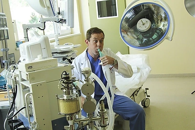 Džiugas Siaurusaitis serialo „Rezidentai“ fotosesijoje