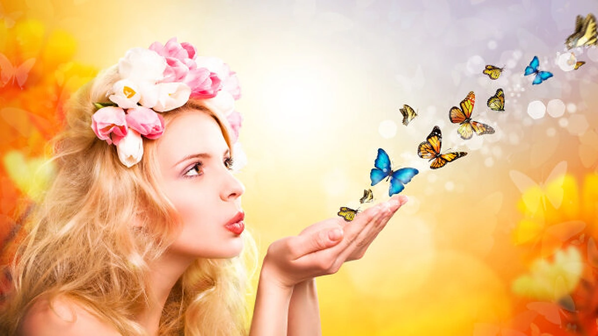 Moteris ir drugeliai