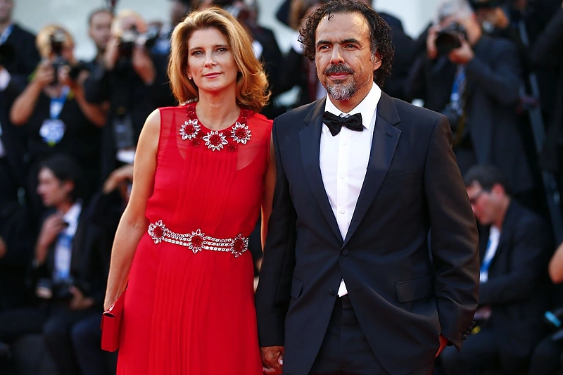 Alejandro Inarritu su žmona Maria Eladia Hagerman