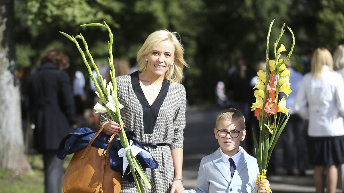 Renata Klimaitytė su sūnumi Ugniumi