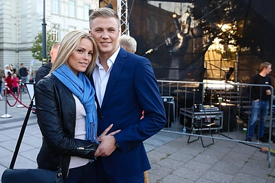 Paulius Bagdanavičius su žmona Lina