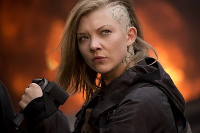 Natalie Dormer filme „Bado žaidynės: Strazdas Giesmininkas. 1 dalis“