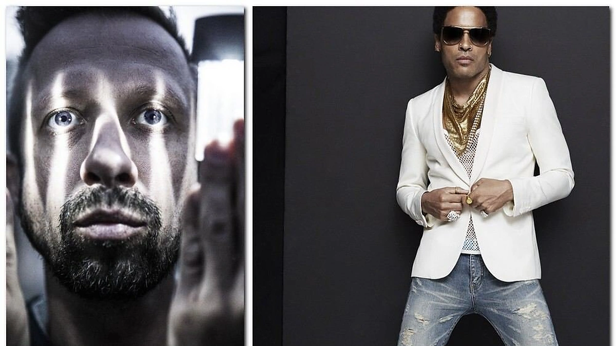 Linas Adomaitis ir Lenny Kravitzas