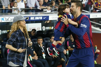 Shakira ir Gerardas Pique su sūnumi Milanu