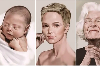 Nuo gimimo iki mirties: menininkas visą moters gyvenimą sutalpino į keturias minutes