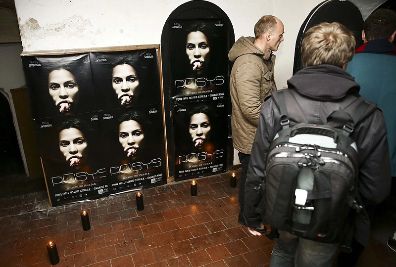 Spaudos konferencijos akimirka