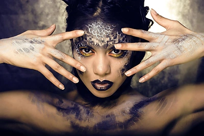 Įspūdingas makiažas Helovinui: idėjos iš kino ekranų