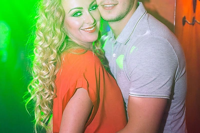 Baiba Skurstene-Serdiukė su vyru Mykolu