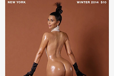 Žurnalo viršeliui Kim Kardashian nusifotografavo visiškai nuoga