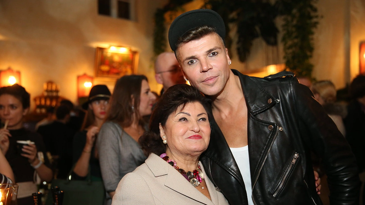 Juozas Statkevičius su mama Vanda