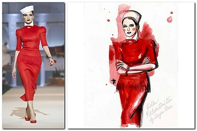 Astą Valentaitę nupiešusi mados iliustratorė Anya Dee: „Ji yra įkvėpimo šaltinis“