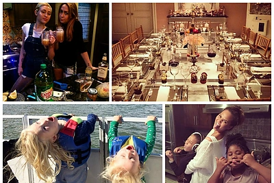 Švęsdamos Padėkos dieną garsenybės negailėjo asmeninių nuotraukų su šeimomis