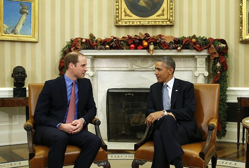 Princas Williamas ir Barackas Obama