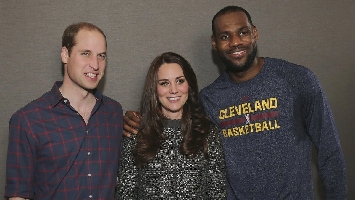 Princas Williamas, Kembridžo hercogienė Catherine ir LeBronas Jamesas