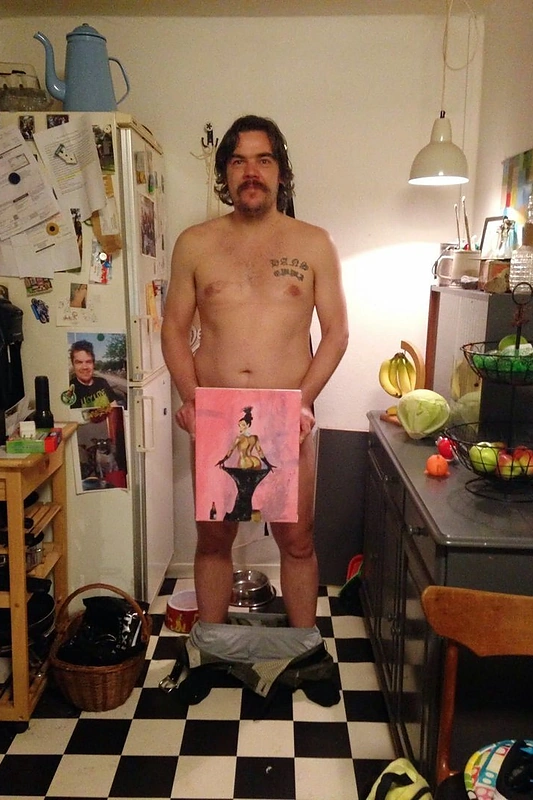 Uwe Maxas Jensenas su Kim Kardashian portretu