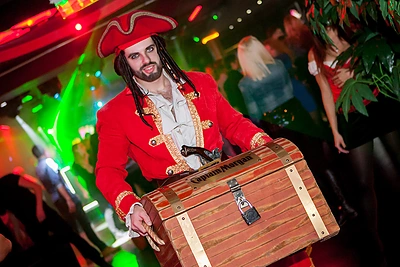 Piratų vakarėlio akimirka