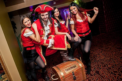 Piratų vakarėlio akimirka