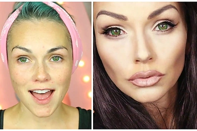 Makiažo meistrė Kandee Johnson save gali paversti ir Angelina Jolie, ir Audrey Hepburn