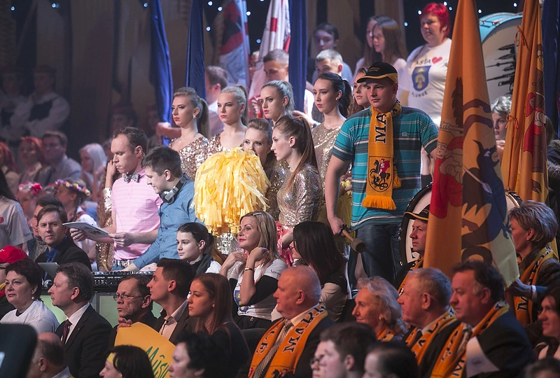 Šou „Lietuvos supermiestas“ filmavimo akimirka