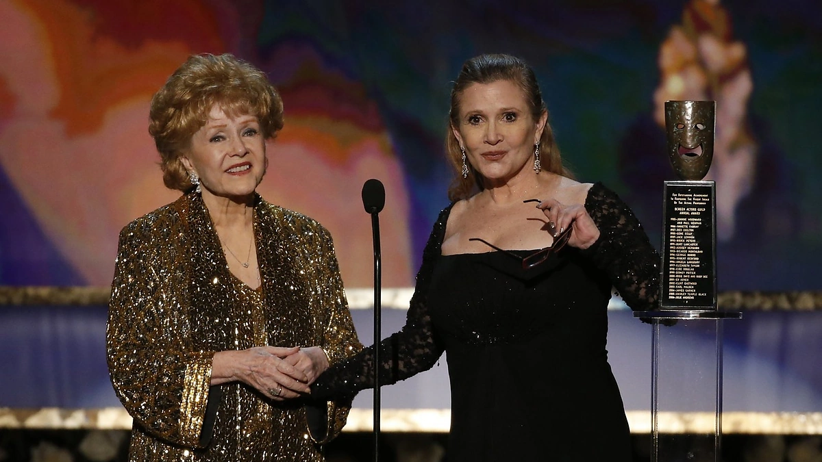Debbie Reynolds ir Carrie Fisher
