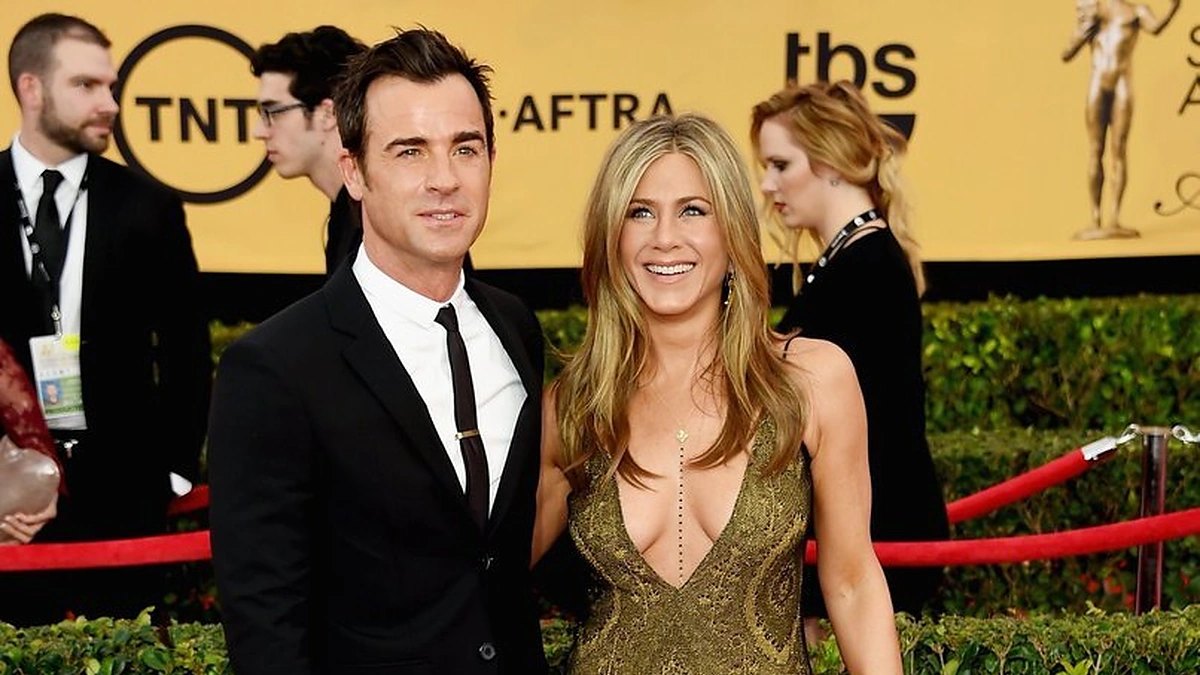 Justinas Theroux ir Jennifer Aniston