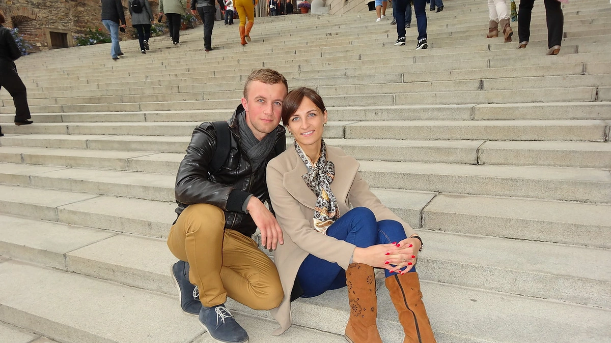 Ingrida su savo sužadėtiniu