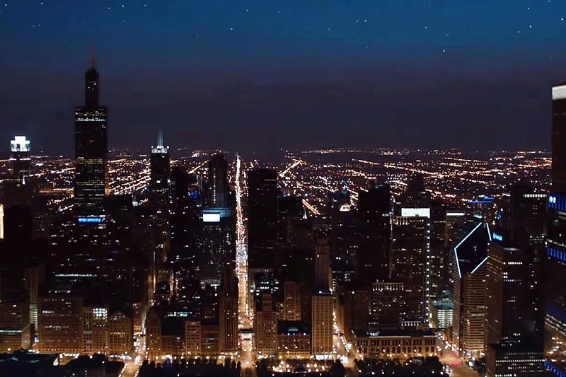 Čikagos vaizdai filme „Jupiterė. Pabudimas“