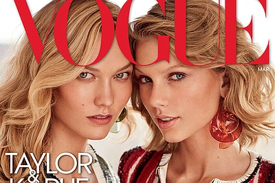 Geriausios draugės Taylor Swift ir Karlie Kloss – kartu ant „Vogue“ viršelio