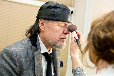 Laidos filmavimo akimirka