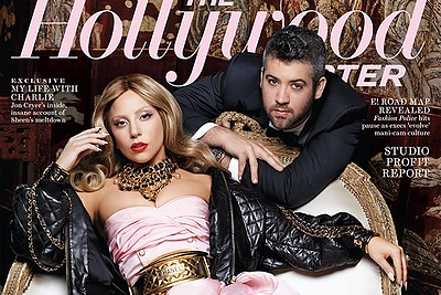 Lady Gaga žurnalo viršeliui pozavo su savo stilistu Brandonu Maxwellu