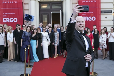 Algirdas Ramaška su „Kino pavasario“ kolegomis