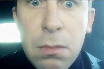 Egidijus Dragūnas nerimsta: išplatino filmuotą asmenukę su keiksmais, iškoneveikė Andrių Mamontovą