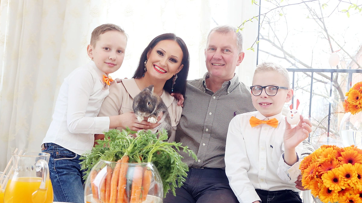 Inga Budrienė su šeima