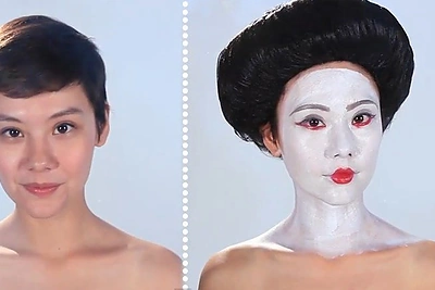 Vaizdo įraše užfiksuota, kaip per 1000 metų keitėsi makiažo tendencijos