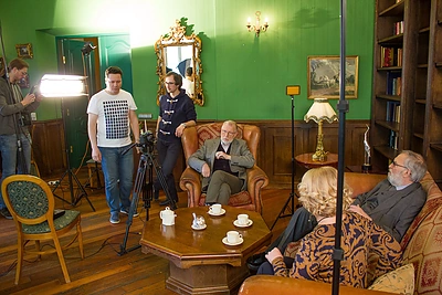 „Sidabrinė gervė“ apdovanojimų anonso filmavimas