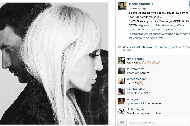 Instagram Riccardo Tisci