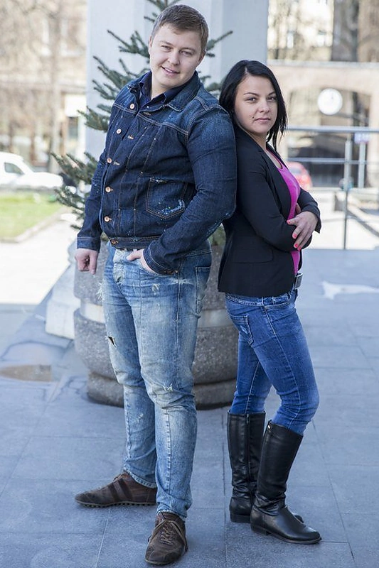 Airidas Karpavičius su mylimąja Oksana