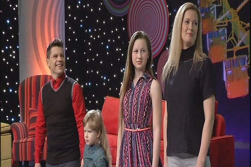 Deivis ir Rentas Norvilos su vaikais