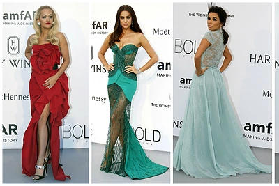 Labdaringame „amfAR“ poklyje Kanuose karaliavo Holivudo žvaigždės ir garsiausi pasaulio modeliai