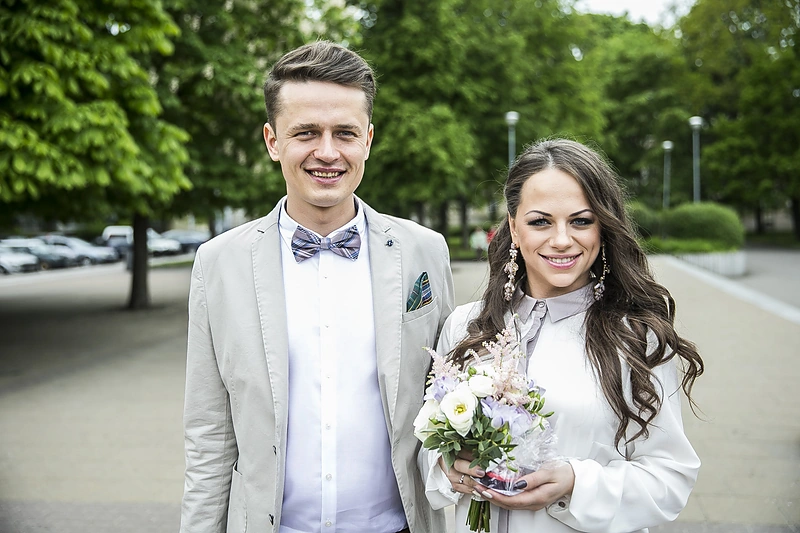 Ineta Puzaraitė ir Ąžuolas Žvagulis / Viganto Ovadnevo/Žmonės.lt nuotr.