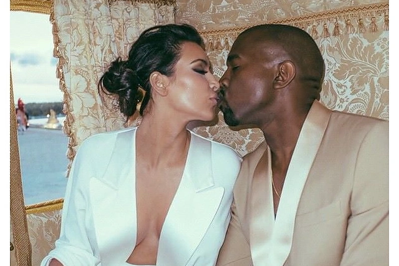 Kim Kardashian ir Kanye Westas