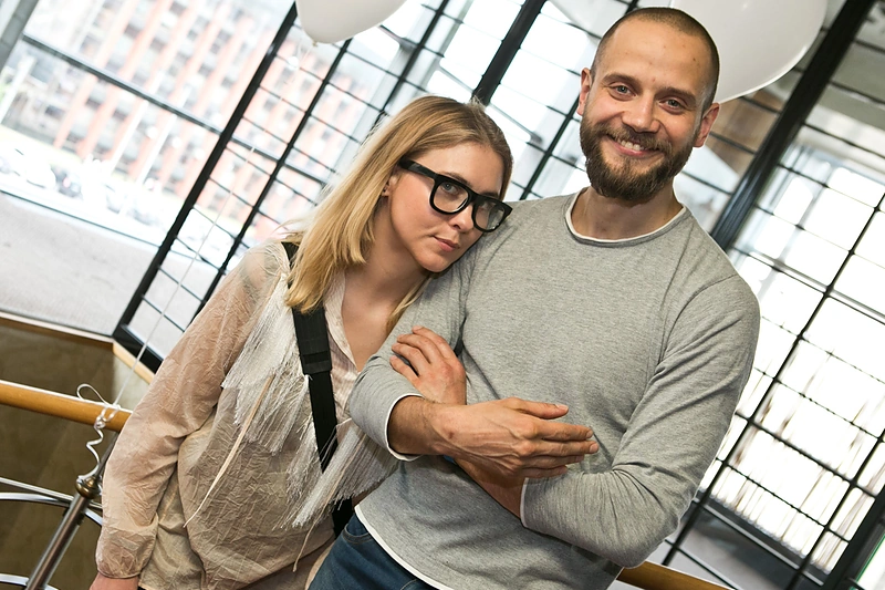 Rimas Valeikis su žmona Agne Gintalaite