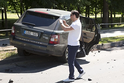 Andrius Kandelis avarijos vietoje