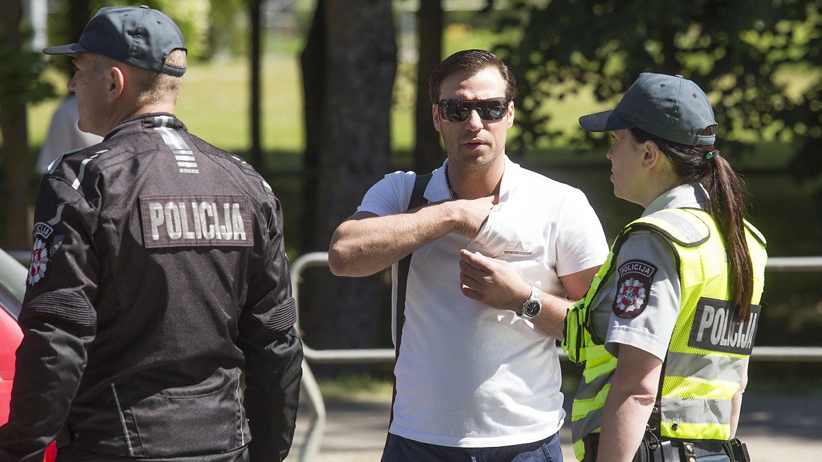 Andrius Kandelis avarijos vietoje