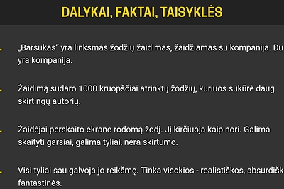 Tado Vidmanto sukurtas žaidimas „Barsukas“