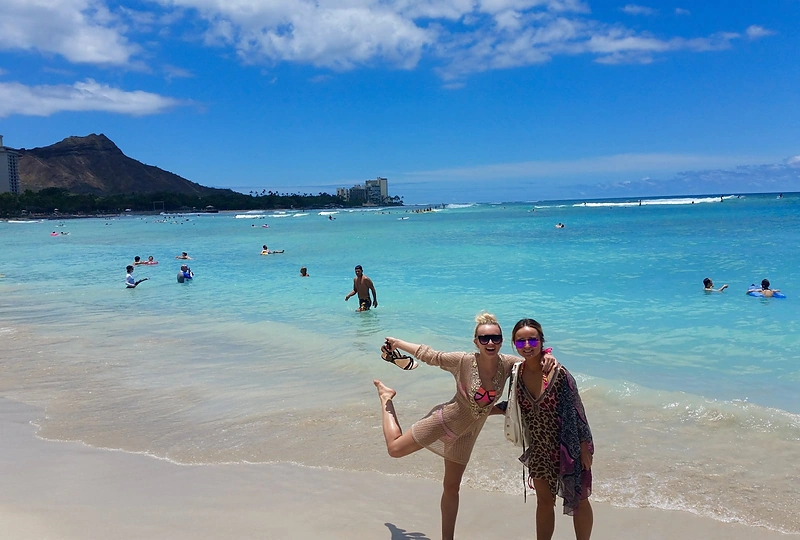 Ugnės Galadauskaitės atostogų Havajuose akimirka